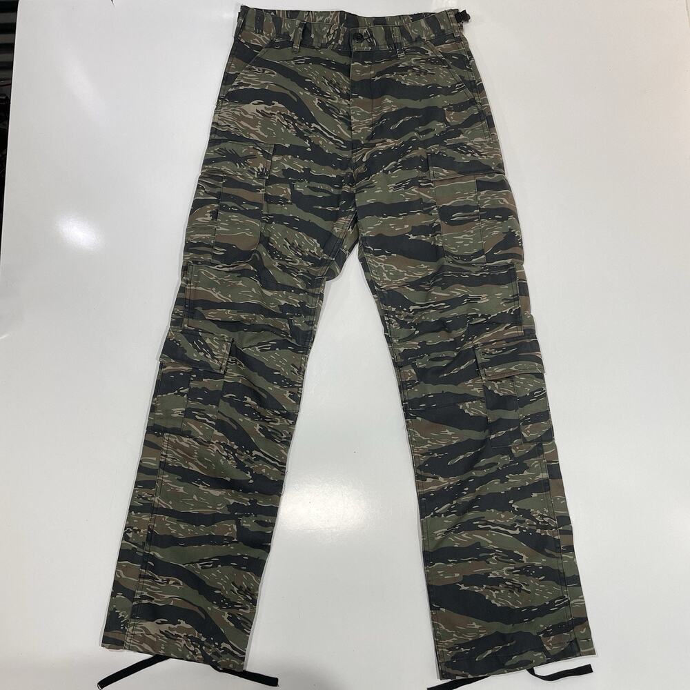 Rothco Tiger Stripe Pants Men’s 27”-31” Camo Cargo Utility Military Paratrooper